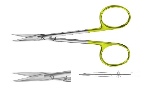 TC ОЧНІ НОЖИЦІ ПРЯМ. Г/Г 110MM